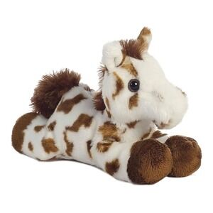 Aurora Gypsie Plush Horse Brown White Spotted Stuffed Animal Pony Toy Kids